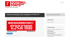 Desktop Screenshot of footballfonts.com